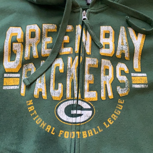🏈GREEN BAY PACKERS - Full Zip Hoodie - UNISEX - Large🏈 - Picture 3 of 7